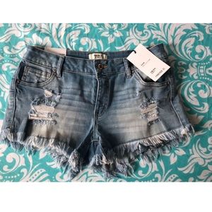 FOREVER 21 Low Rise Distressed Shorts
